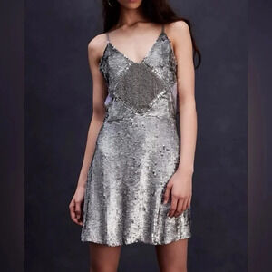 Jen’s Pirate Booty Free People Silver Linings Dress. Size XS